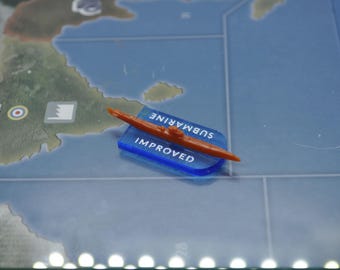 Marcador acrílico de designación de submarino mejorado, juego de 10