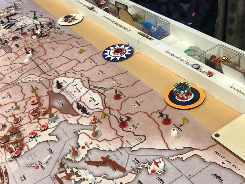 Ensemble de plateaux de production Axis & Allies 1914 de 4,4 po de diamètre 8 pièces image 3