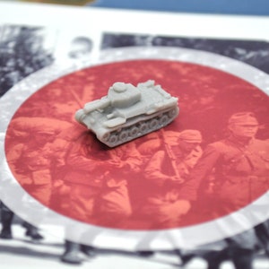 3D Printed Japanese Shinto Chi-Ha Medium Tank (x10)