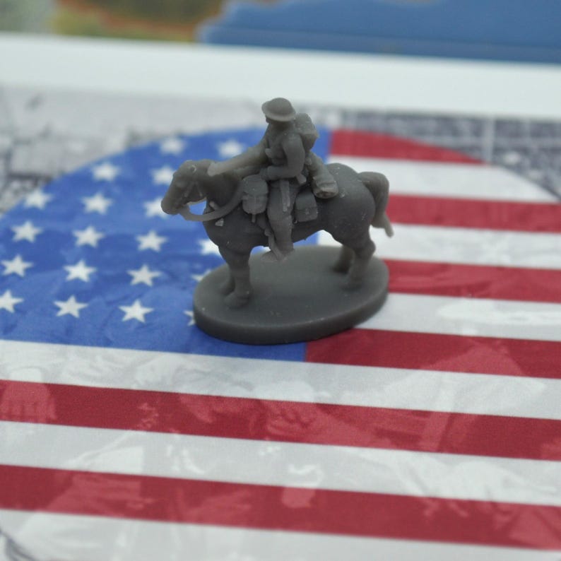 3D Printed WW1 US Cavalry (x10) image 1