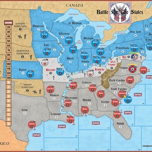 General personalizado 6 estrellas "Batalla por los Estados" (solo mapa)