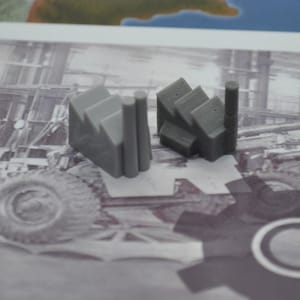 3D Printed Axis & Allies Industrial Complex (x10)