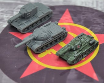 15pc 3D Printed WW2 Russian Armored Column
