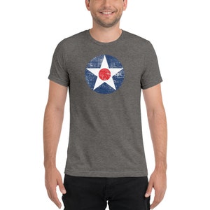 Axis & Allies US Star with Red Dot (Distressed) Men&#39;s T-Shirt