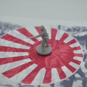 1/72 3D Printed Japanese with Helmet in Action Pose (x10)