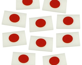 Acrylic Japanese National Flag Token (x10)