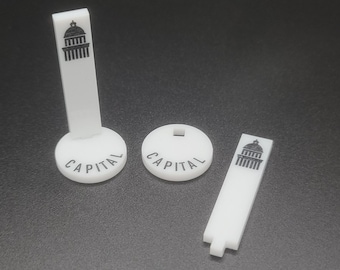Acrylic Designated Capital Marker (x5)