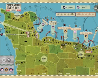 Custom Operation Overload Board Game (Map Only)