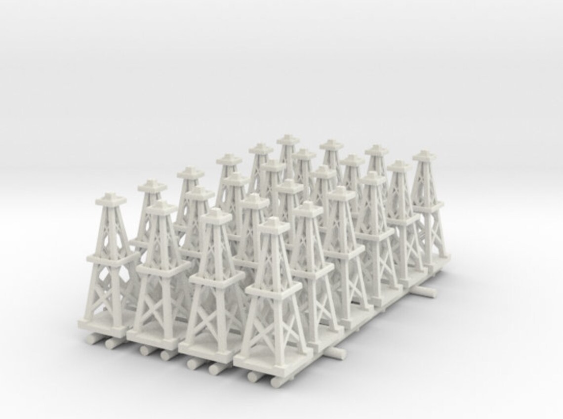 24pc 3D Printed Oil Derrick Game Piece - Etsy