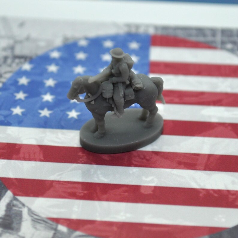 3D Printed WW1 US Cavalry (x10) image 2