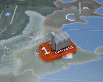 Marcador acrílico de designación de daños de instalación, juego de 10