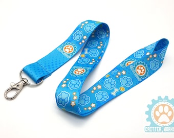 Critter Workshop furry paws lanyard
