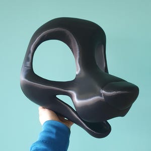 Toony slim canine 3D printed head base