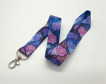 Galaxy paws furry lanyard