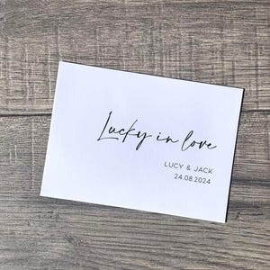 Personalised Scratch Card Envelope / Personalised Scratch Card Holder / Wedding Scratch Card Favour
