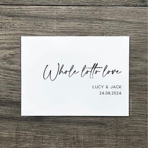 Enveloppe personnalisée pour cartes à gratter