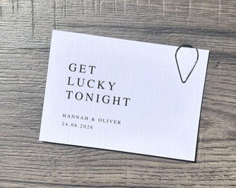 Personalised Scratch Card Wedding Favour / Scratch Card Holder