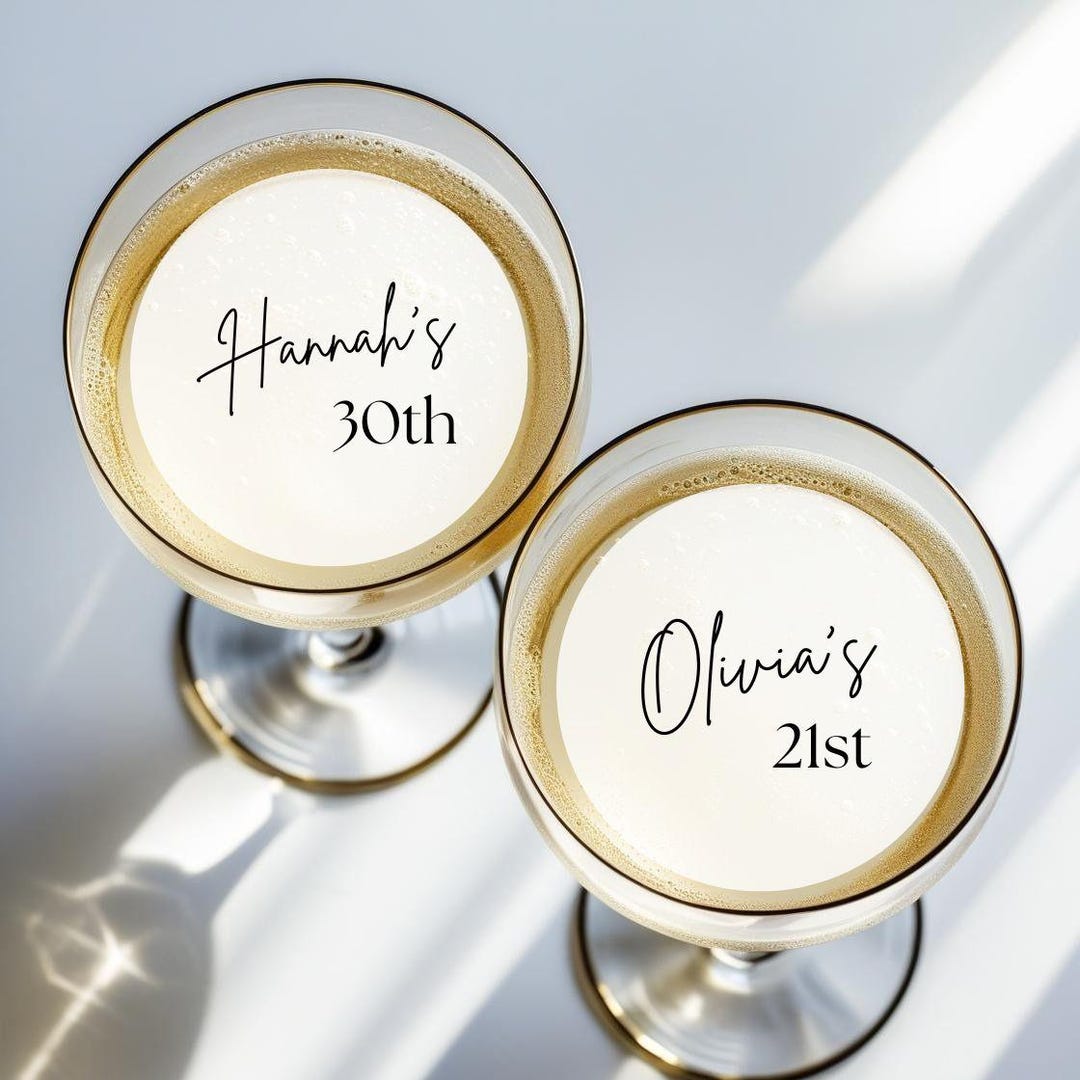 Personalised Party Drink Toppers Premium Wafer / Hen Party Birthday ...