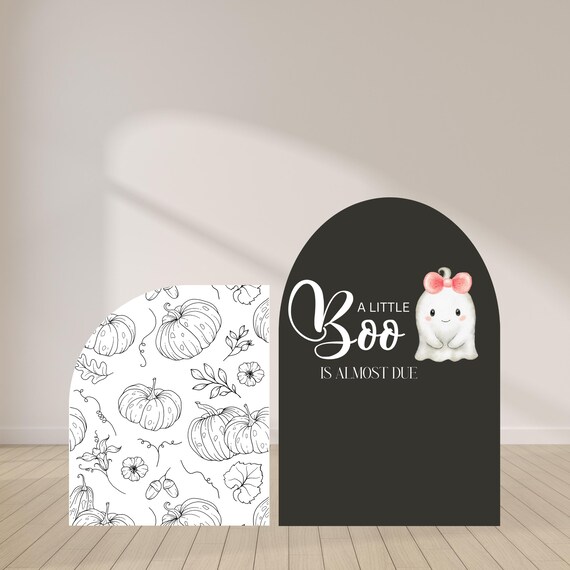 Custom Ghost Baby Shower Welcome Sign | Halloween It's a Girl Foam Board Sign | Spooky Theme Baby Shower Decoration | Pink Ghost Party Sign