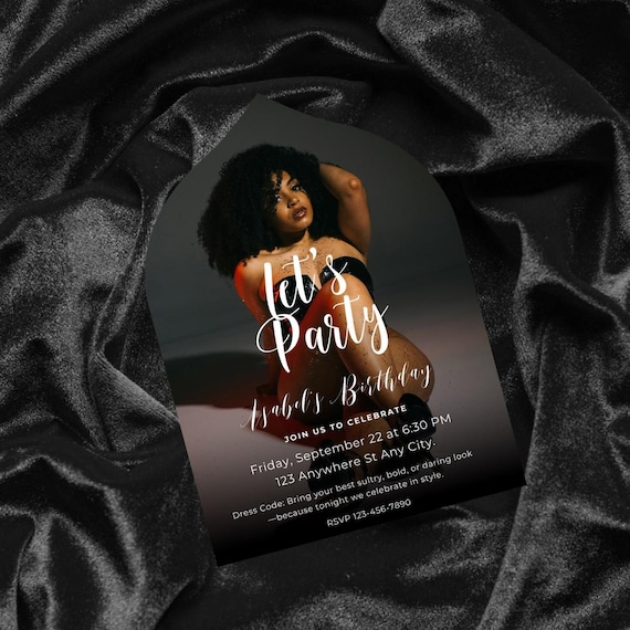 Custom Arch Photo Invitation | Printed & Digital Birthday Invite | Any Occasion Party Invitation | Personalized Arch Design Card