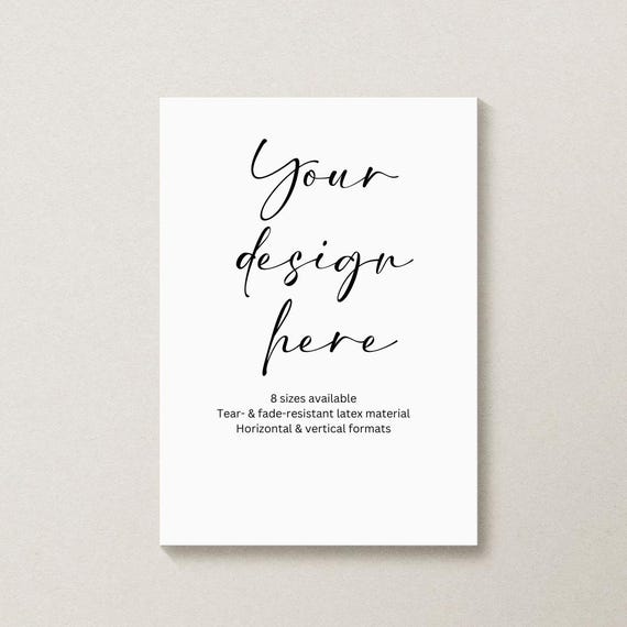 Weatherproof Custom Poster Print – Outdoor Business Sign, Personalized Event Poster, Durable Waterproof Prints for Any Occasion