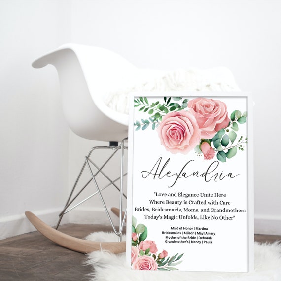 Bridal Suite Room Wedding Sign, Let's Get The Bride Married Banner, Editable Wedding Day Signs, Floral Bridal Room Decor, Instant Download