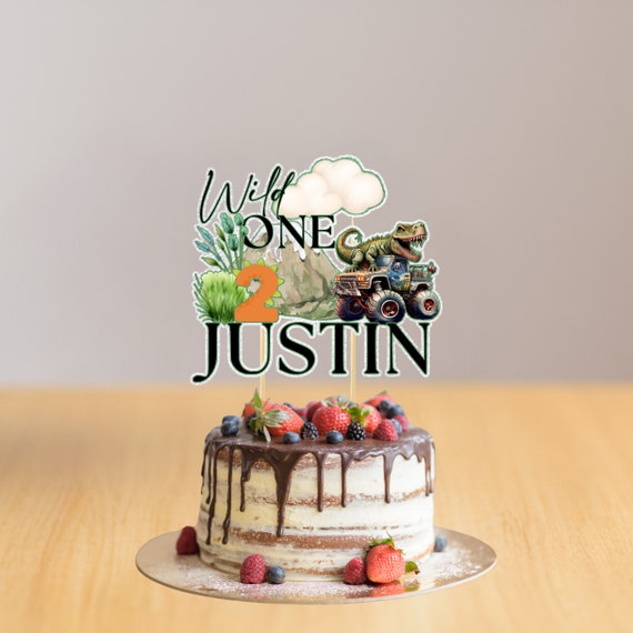 Personalized T-Rex 3D Birthday Cake Topper, Dinosaur Theme Party Decor - Handcrafted  Any Age, Custom Cake Decor, Girl or Boy Dino Birthday