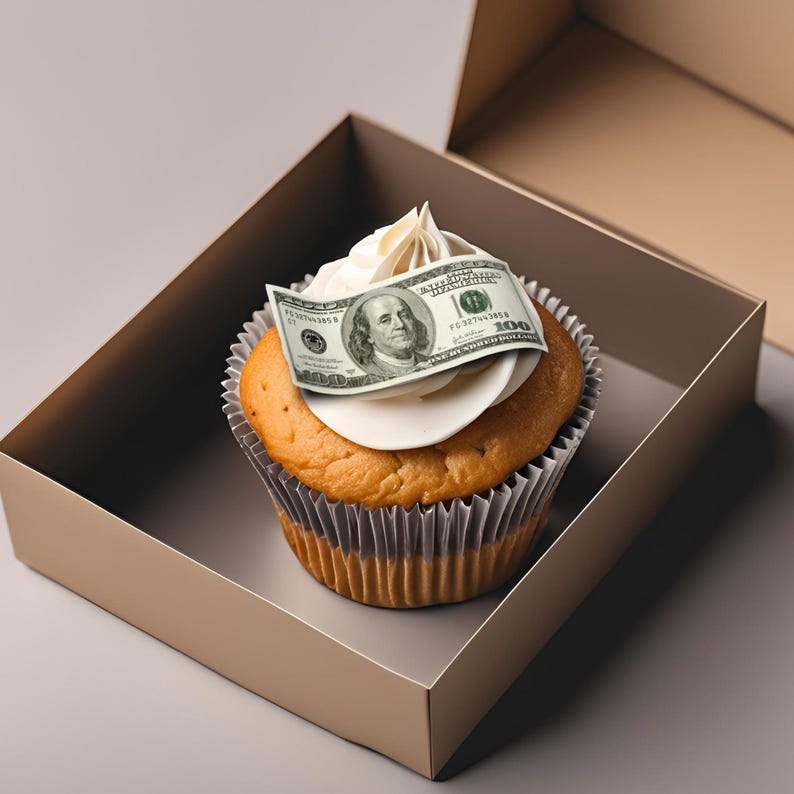 Edible Money Cake Topper & Cupcake Toppers | Dollar Bills Birthday Cake ...