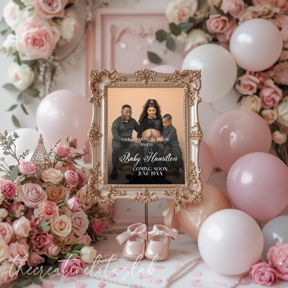 Digital Pregnancy Announcement Template | Editable Baby Announcement | Social Media & Text Message Reveal | Modern Minimal Canva Design