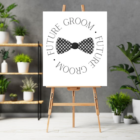 Personalized Future Groom Backdrop, MR Wedding Banner, Custom Tuxedo Bridal Tapestry, Bridal Polyester Sign, Groom Photo Booth