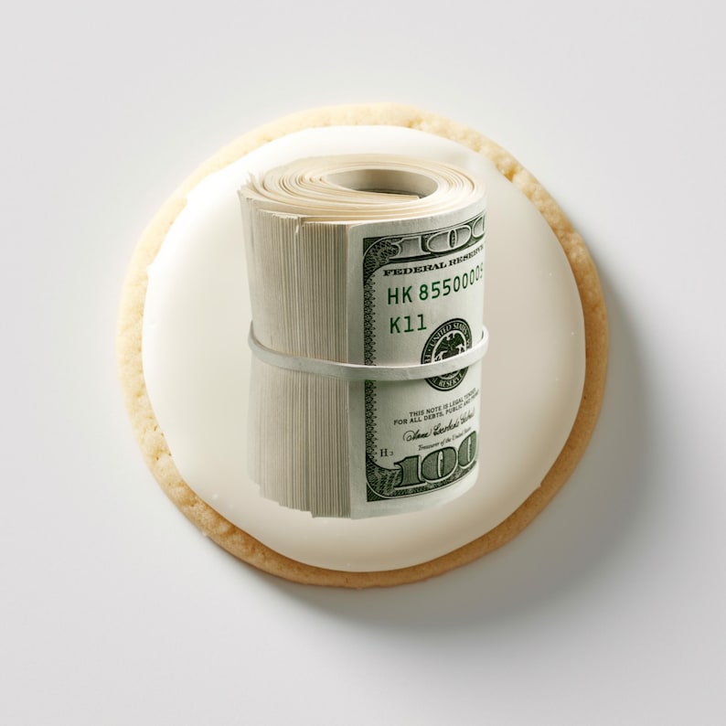 Edible Money Cake Topper & Cupcake Toppers | Dollar Bills Birthday Cake ...