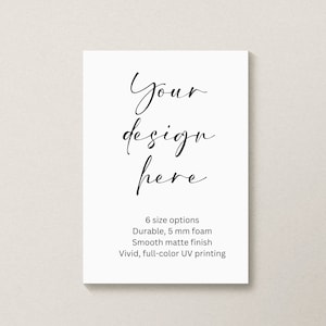 Custom Foam Board Event Signs: Personalized Wedding, Birthday, Bridal Shower Decor | Foam Board Print Service