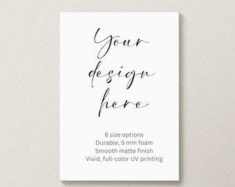 Custom Foam Board Event Signs: Personalized Wedding, Birthday, Bridal Shower Decor | Foam Board Print Service