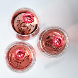 Jadalne usta, ozdoba na koktajl, do drinków i deserów | Niestandardowa dekoracja na przyjęcie urodzinowe | Dekoracja na Galentynki, ozdoba na wieczór panieński