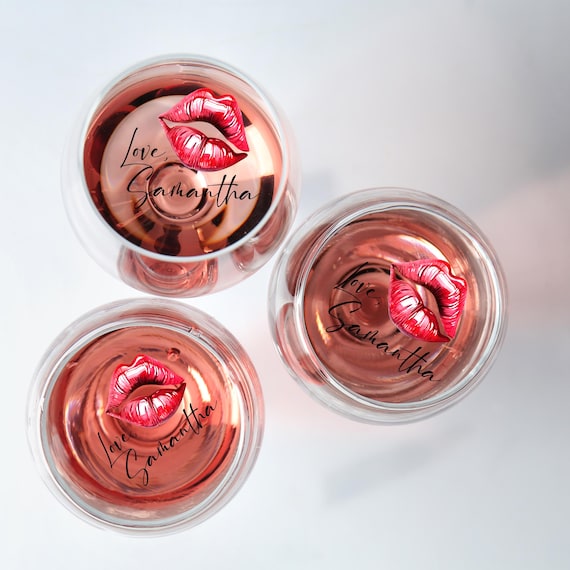 Edible Lips Cocktail Topper for Drinks and Desserts | Custom Birthday Party Garnish | Galentine's Day Decor, Topper for Girls Night Out