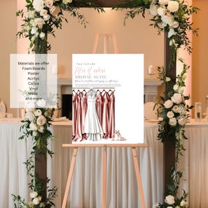 Bridal Suite Welcome Sign | Bridesmaid and Maid of Honor Sign | Dessert Rose Dress Theme | Wedding Morning Decor | Getting Ready Room Sign