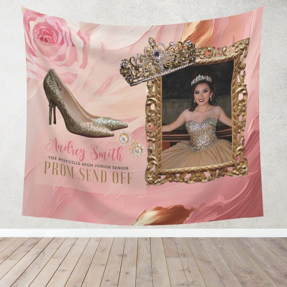 Prom Send Off Party Welcome Sign, Prom Printable Signs, Prom Night Event Tapestry, Prom Party Banner, Print and Digital, #PPPG