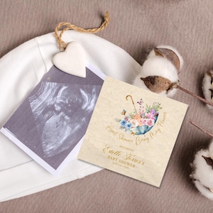 April Showers Baby Shower Favors - Wildflower Seed Paper Thank You Gifts - Eco-Friendly Plantable Baby Shower Keepsakes