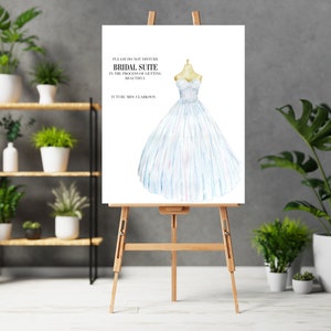 Brautsuiten Hochzeitsschild, Hochzeitstag Bitte nicht stören Schilder, Ankleidezimmer Banner zum selber ausdrucken, Print und Digital, #BSS