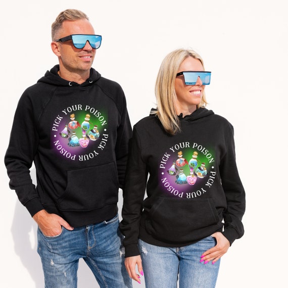 Halloween Villain Shirt, Pick Your Poison Sweatshirt, Spooky Gift, Scary Matching Shirts, Happy Halloween Hoodie