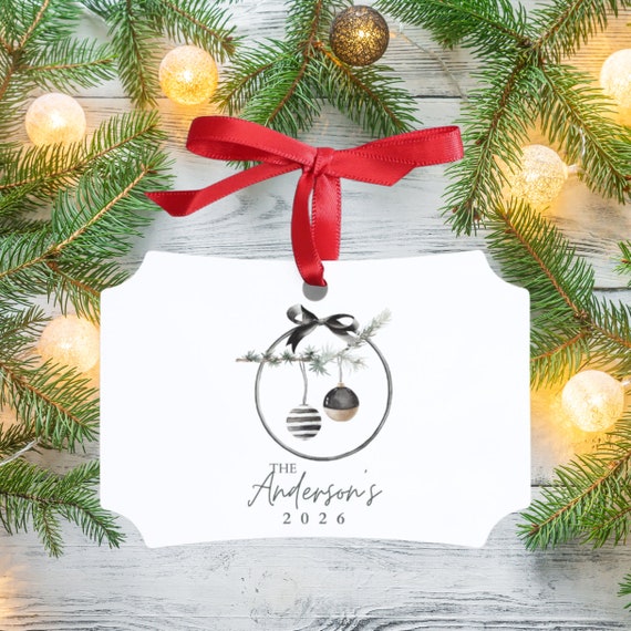 Christmas Name Ornament, Family Ornament Gift, Personalized Christmas Name Ornament - Custom Christmas Ornaments