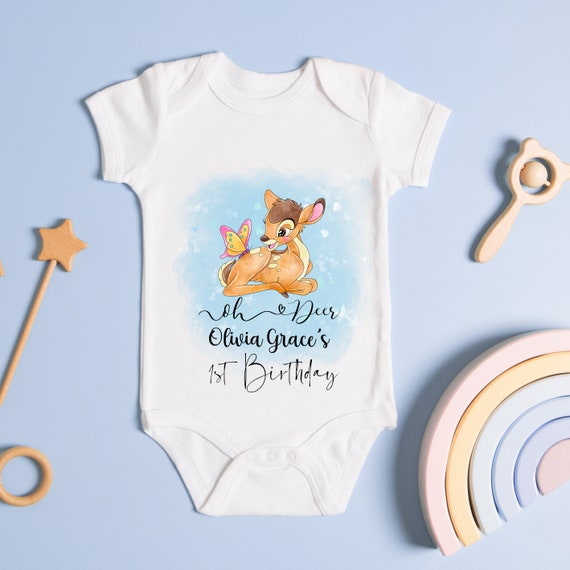 Blue Oh Deer Birthday Shirt, Editable Deer Birthday Onesie, Boys Deer Themed Tshirt, First Birthday Deer Tee, Digital and Print #ODB