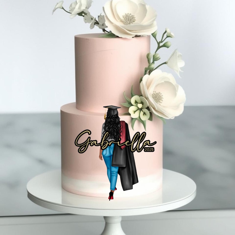 Custom Graduate Cake Topper | Class of 2025 Personalized Graduation ...