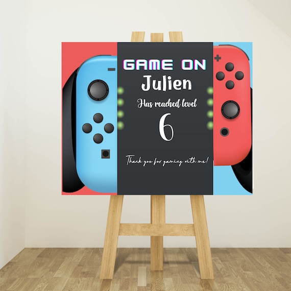 Video Game Welcome Party Banner, Video Gamer Party Signs, Video Game Birthday Theme, Gamer Printable, Instant Download #PGCB