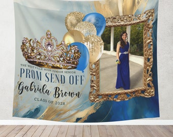 Prom Send Off Party Welcome Sign, Prom Printable Signs, Prom Night Event Tapestry, Prom Party Banner, Print and Digital, #PPBG