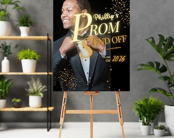 Prom Send Off Party Welcome Sign, Prom Printable Signs, Prom Night Event Tapestry, Prom Party Banner, Instant Download, #PPG