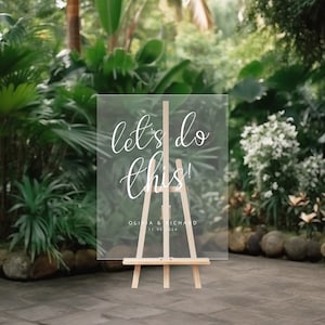 Personalized 3D Acrylic Wedding Welcome Sign, Custom Signage Wedding Decor, Welcome Sign Wedding Reception, Handcrafted Wedding Sign