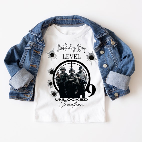 Video Game Birthday Shirt, Gamer Party Tshirt Template, Custom Sweatshirt,  Gaming Shirts, Print and Digital, #GWT
