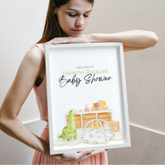 Baby Shower Nursery Theme Welcome Sign Template, Neutral Baby Shower Printable, Editable Baby Shower Banner, Oh Baby Party Signs