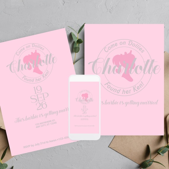 Editable Doll Bachelorette Invitation, Bachelorette Invitation, Bachelorette Party Invite, Bachelorette Party, Bride To Be Wedding, #BRB